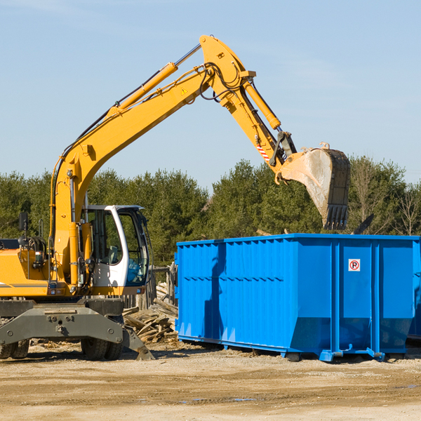 how does a residential dumpster rental service work in Moonachie